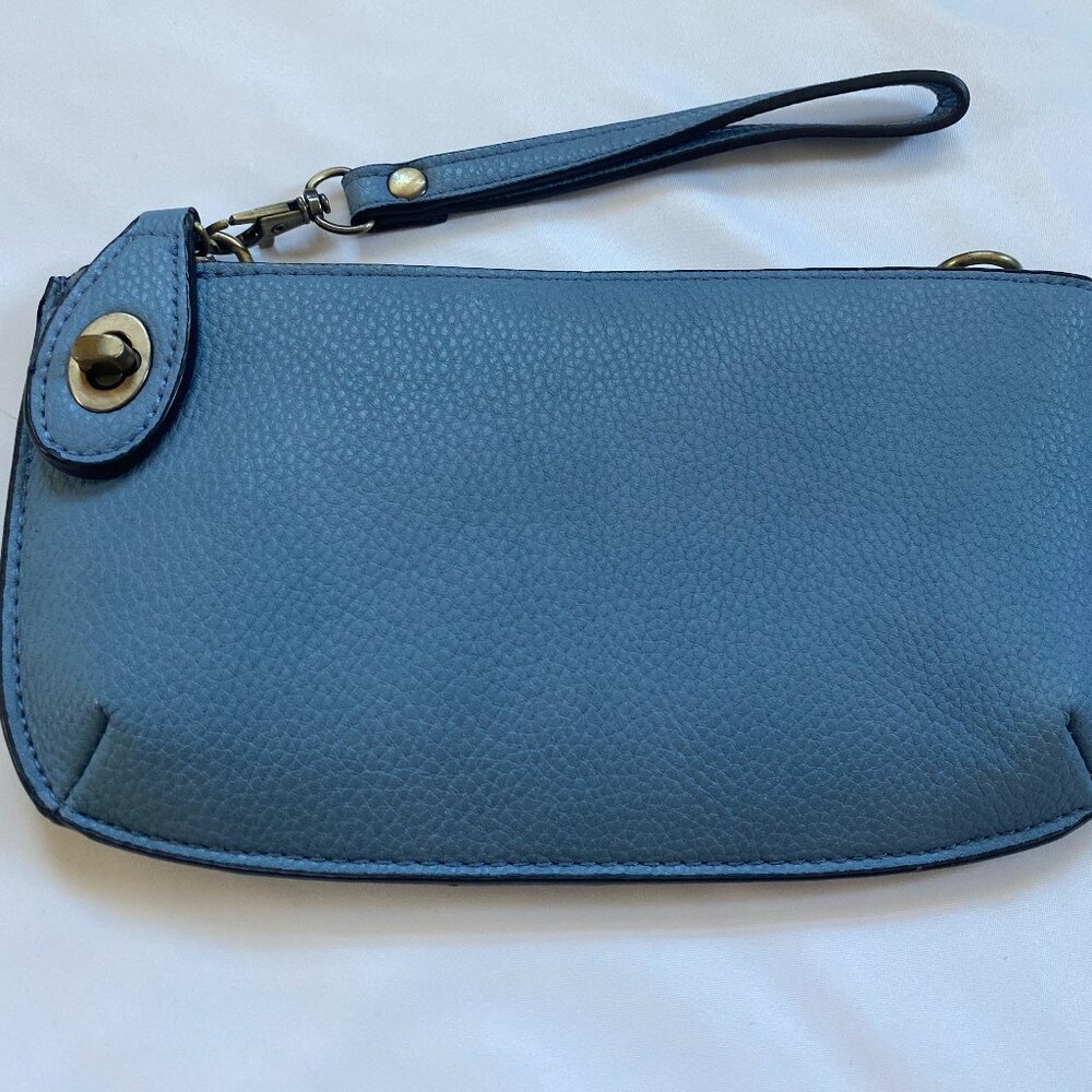 JOY Susan blue wristlet purse cross body bag